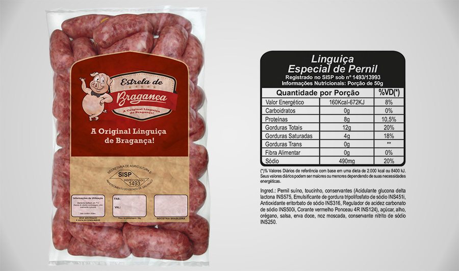 Linguiça Especial de Pernil Congelada 5kg