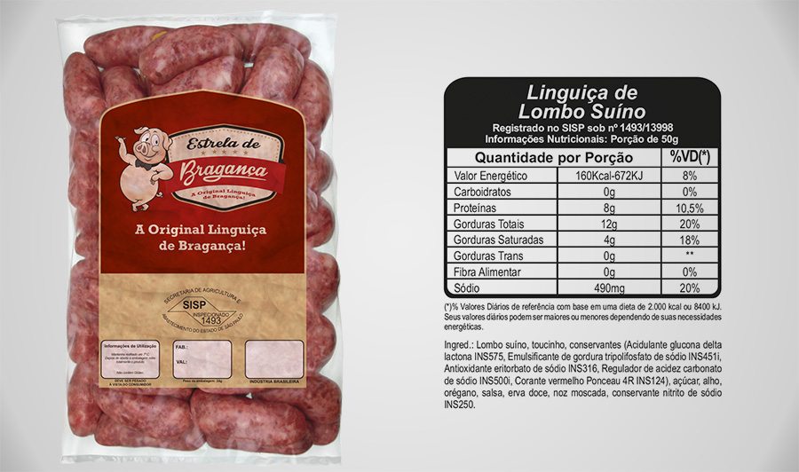 Linguiça de Lombo Suíno Resfriada 5kg