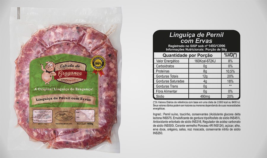 Linguiça de Pernil com Ervas Congelada 600g