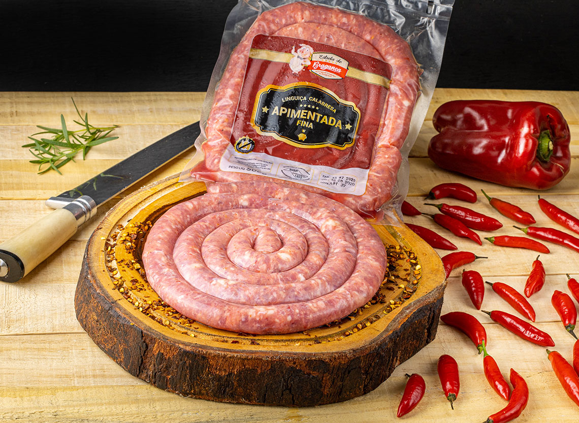 Linguiça Calabresa Apimentada Fina Resfriada 500g