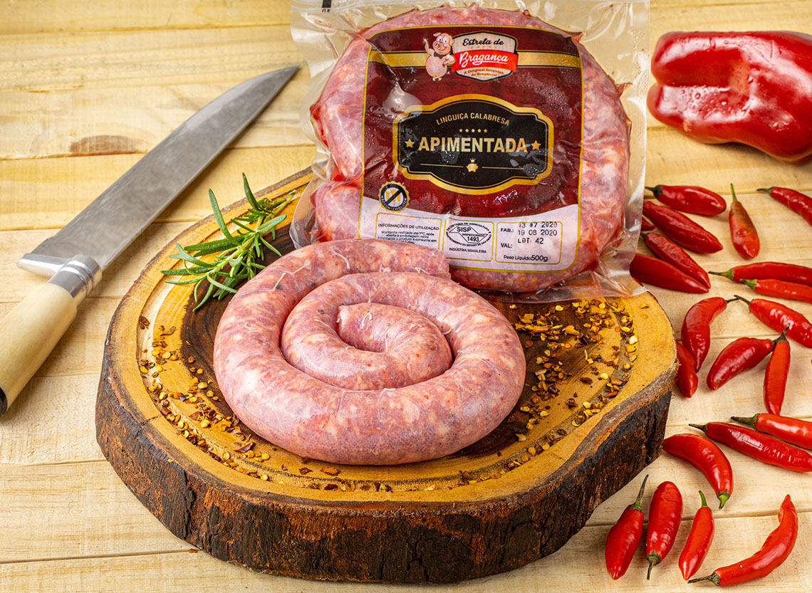 Linguiça Calabresa Apimentada Resfriada 500g