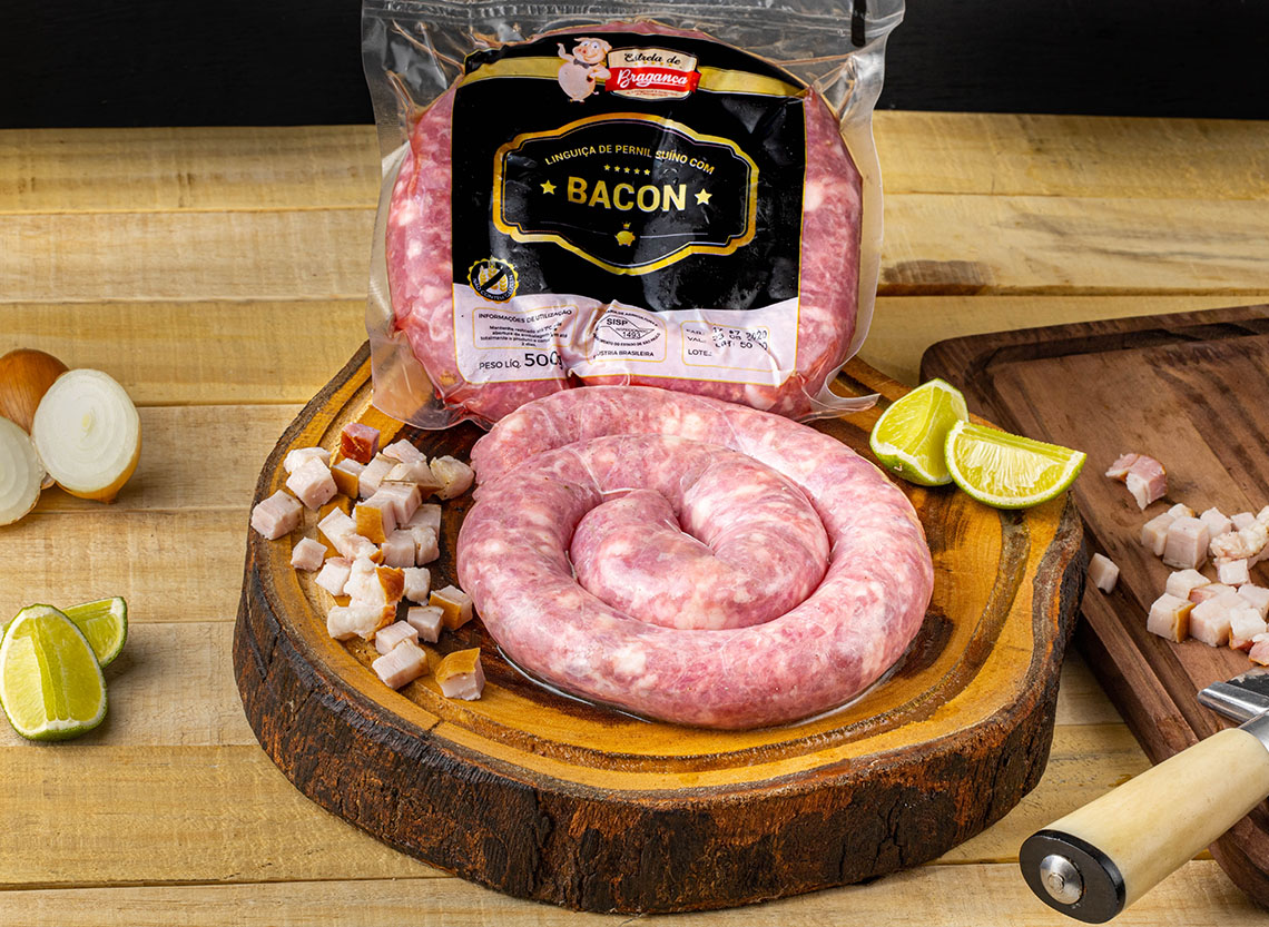 Linguiça de Pernil com Bacon Resfriada 500g